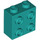 LEGO Dark Turquoise Brick 1 x 2 x 1.6 with Studs on One Side (1939 / 22885)