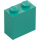 LEGO Dark Turquoise Brick 1 x 2 x 1.6 with Studs on One Side (1939 / 22885)