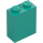 LEGO Donker turquoise Steen 1 x 2 x 2 met binnenas houder (3245)