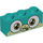 LEGO Donker turquoise Steen 1 x 3 met Buitenaards wezen Puppycorn Gezicht met Tongue (3622 / 39027)