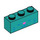 LEGO Dark Turquoise Brick 1 x 3 with Face with Pink Nose (3622 / 104479)