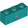 LEGO Dark Turquoise Brick 1 x 3 with Face with Pink Nose (3622 / 104479)