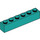 LEGO Dark Turquoise Brick 1 x 6 (3009)