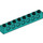 LEGO Donker Turquoise Steen 1 x 8 met Gaten (3702)