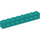 LEGO Donker Turquoise Steen 1 x 8 met Gaten (3702)