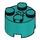 LEGO Dark Turquoise Brick 2 x 2 Round (3941 / 6143)