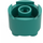 LEGO Turquoise Foncé Brique 2 x 2 Rond (3941 / 6143)