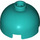 LEGO Turquoise foncé Brique 2 x 2 Rond avec Dome Haut (Goujon creux, support d&#039;essieu) (3262 / 30367)