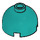 LEGO Donker turquoise Steen 2 x 2 Rond met Dome Top (Veiligheidsnop, ashouder) (3262 / 30367)