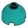 LEGO Dark Turquoise Brick 2 x 2 Round with Dome Top (with Axle Holder) (3262 / 30367)