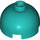 LEGO Dark Turquoise Brick 2 x 2 Round with Dome Top (with Axle Holder) (3262 / 30367)