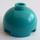 LEGO Dark Turquoise Brick 2 x 2 Round with Dome Top (with Axle Holder) (3262 / 30367)