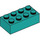 LEGO Dark Turquoise Brick 2 x 4 (3001 / 72841)