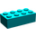 LEGO Turquoise foncé Brique 2 x 4 (3001 / 72841)