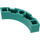 LEGO Dark Turquoise Brick 4 x 4 Round Corner (Wide with 3 Studs) (48092 / 72140)
