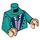 LEGO Dark Turquoise Butler from Haunted Mansion Minifig Torso (973 / 76382)