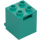 LEGO Dark Turquoise Container 2 x 2 x 2 with Recessed Studs (4345 / 30060)