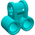 LEGO Dark Turquoise Cross Block with Two Pinholes (32291 / 42163)