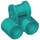 LEGO Donker Turquoise Kruis Blok met Twee Pin gaten (32291 / 42163)