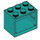 LEGO Donker turquoise Kast 2 x 3 x 2 met volle noppen (4532)