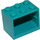 LEGO Donker turquoise Kast 2 x 3 x 2 met volle noppen (4532)