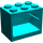 LEGO Donker Turquoise Kast 2 x 3 x 2 met volle noppen (4532)