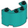 LEGO Turquoise Foncé Cylindre 2 x 4 x 2 Demi (24593 / 35402)