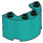 LEGO Dark Turquoise Cylinder 2 x 4 x 2 Half (24593 / 35402)