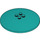 LEGO Turquoise foncé Dish 8 x 8 (3961 / 18859)