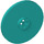 LEGO Turquoise foncé Disk 3 x 3 (2723 / 2958)