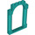 LEGO Donker turquoise Deur Kader 1 x 6 x 7 met Boog (40066)