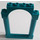 LEGO Donker Turquoise Deur Kader 1 x 6 x 7 met Boog (40066)