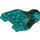 LEGO Dark Turquoise Dragon Head Upper Jaw with Gold Tribal Tattoos and Black Scales (71545 / 72362)