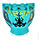 LEGO Dark Turquoise Dragon Head Upper Jaw with Gold Tribal Tattoos and Black Scales (71545 / 72362)