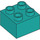 LEGO Dunkles Türkis Duplo Backstein 2 x 2 (3437 / 89461)