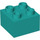 LEGO Dark Turquoise Duplo Brick 2 x 2 (3437 / 89461)
