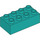 LEGO Dark Turquoise Duplo Brick 2 x 4 (3011 / 31459)