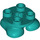 LEGO Turquoise Foncé Feet 2 x 2 (66858)