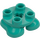 LEGO Turquoise Foncé Feet 2 x 2 (66858)