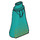 LEGO Dark Turquoise Friends Hip with Long Skirt with Gold Squares (Thin Hinge) (15875 / 77458)