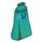 LEGO Dark Turquoise Friends Hip with Long Skirt with Light Green (Thin Hinge) (36187 / 106644)