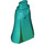 LEGO Dark Turquoise Friends Hip with Long Skirt with Light Green (Thin Hinge) (36187 / 106644)