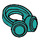 LEGO Dark Turquoise Headphones / Around Neck (66913 / 78135)