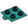 LEGO Donker Turquoise Scharnier 2 x 2 Top (6134)