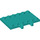 LEGO Turquoise foncé Charnière assiette 4 x 6 (65133)