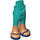 LEGO Dark Turquoise Hip with Pants with Dark Blue Sandals (2277)