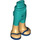 LEGO Turquoise Foncé Hanche avec Pants avec Dark Bleu sandals (2277)