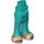 LEGO Dark Turquoise Hip with Pants with Medium Flesh Feet and White Sandals (35584)