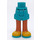 LEGO Dark Turquoise Hip with Rolled Up Shorts with Yellow shoes with turquoise soles with Thick Hinge (35556 / 35557)