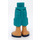 LEGO Donker Turquoise Heup met Shorts met Cargo Pockets met Blauw Sandals (2268)
